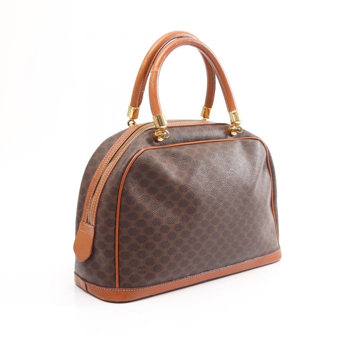 Celine Macadam Handbag Brown - 2