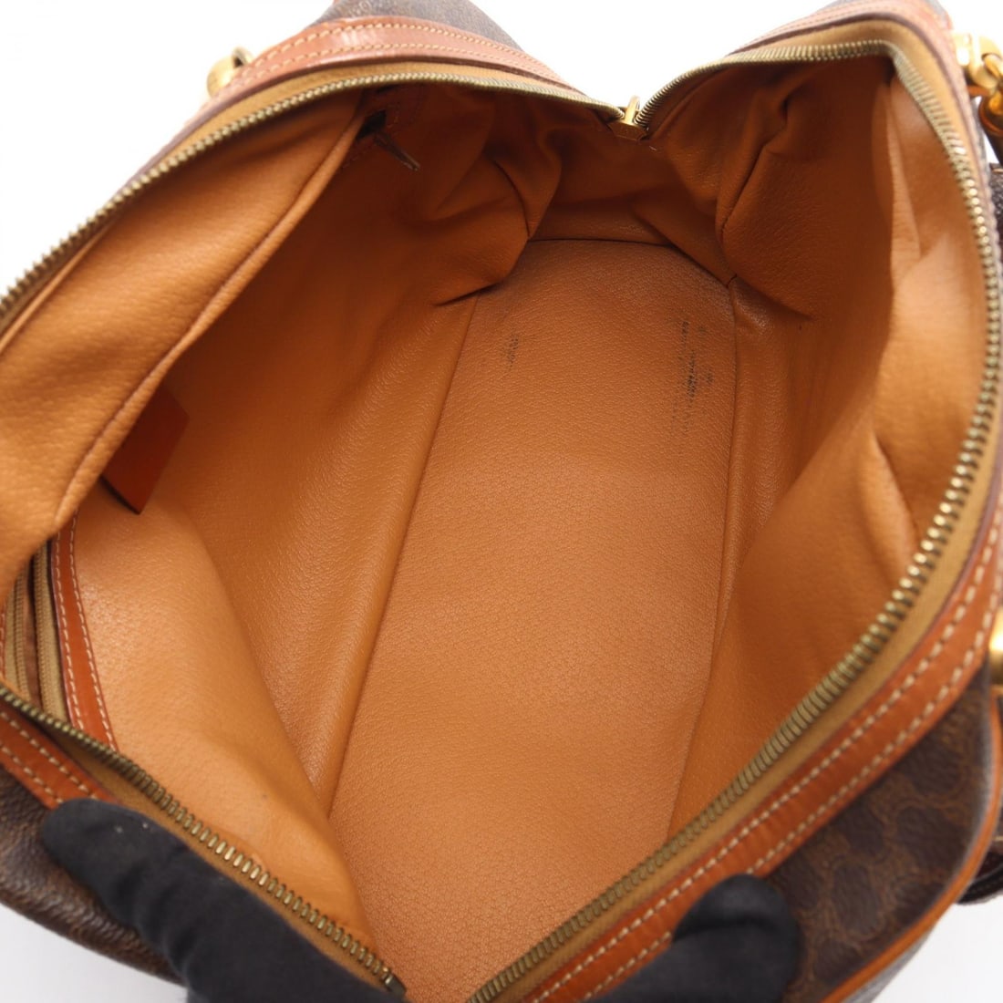 Celine Macadam Handbag Brown - 3