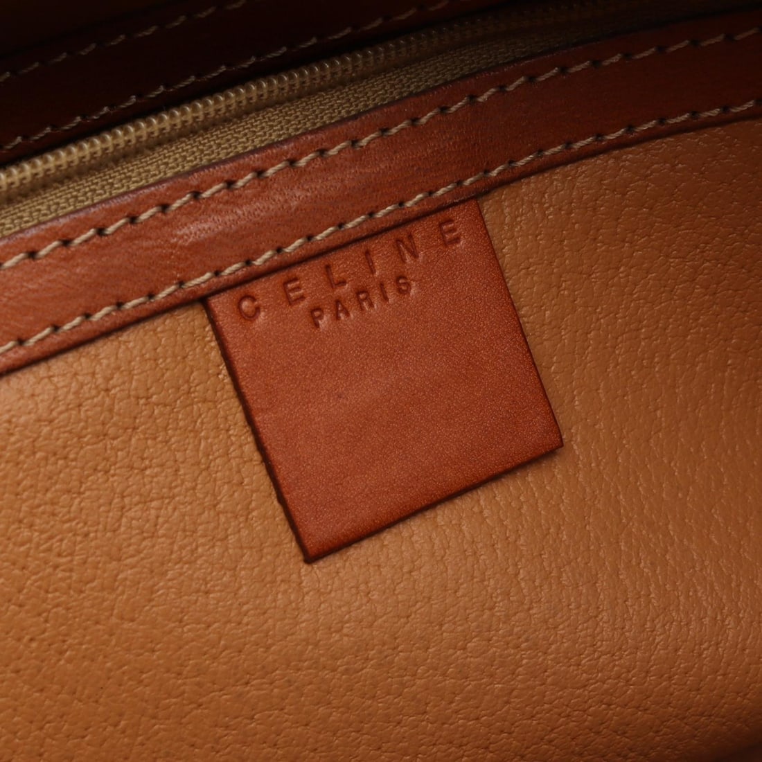 Celine Macadam Handbag Brown - 4