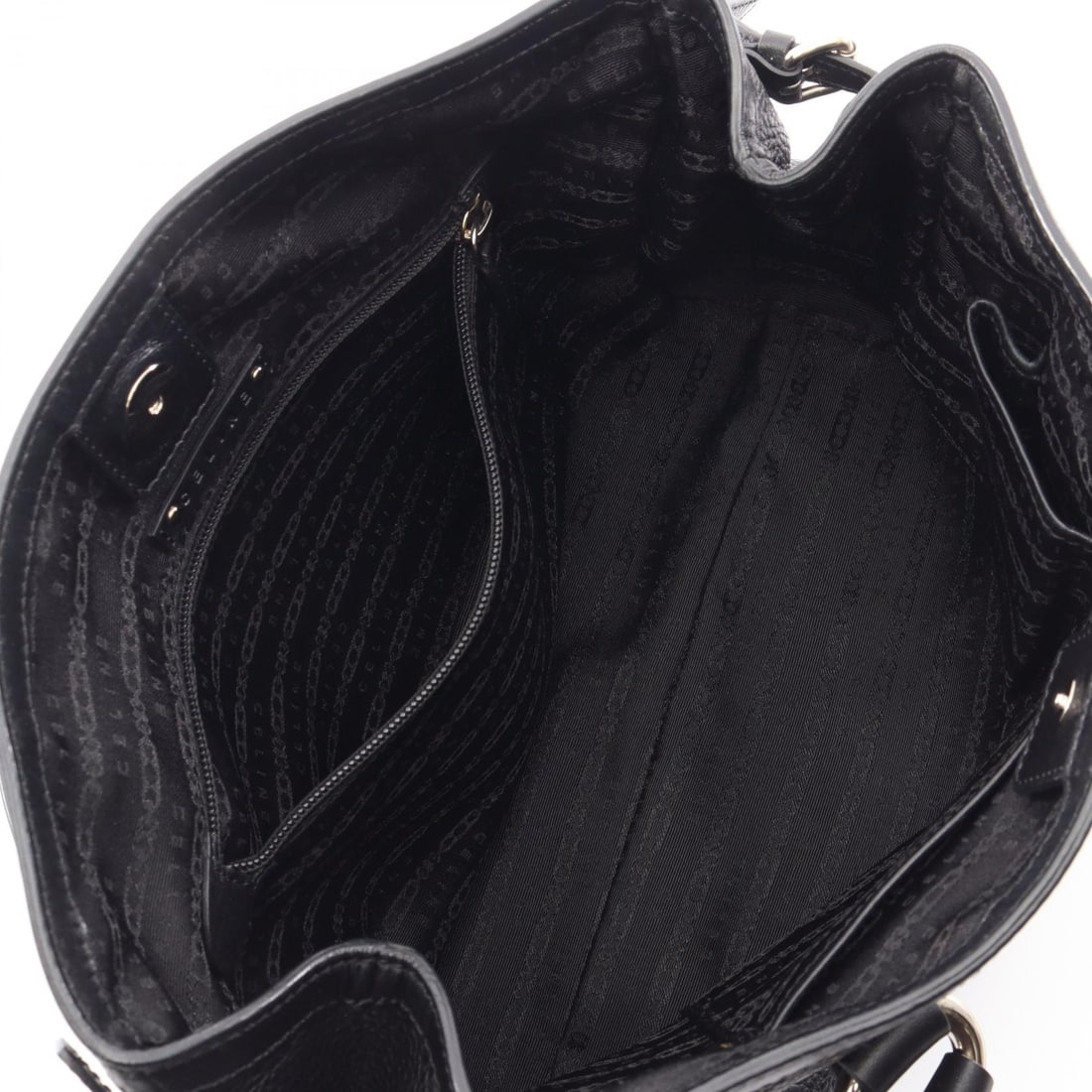 Celine Logo Tote Black - 3