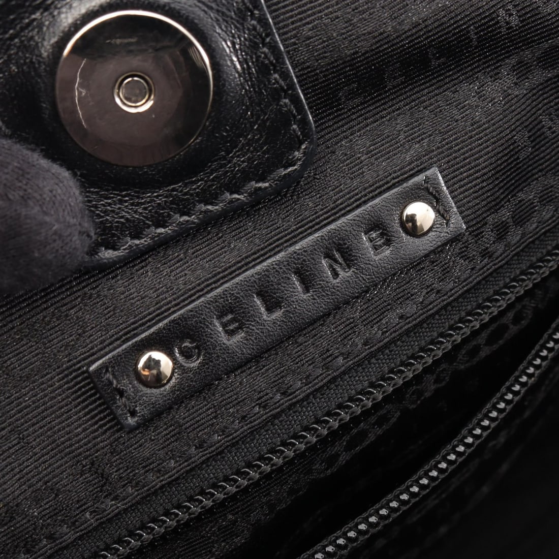 Celine Logo Tote Black - 4