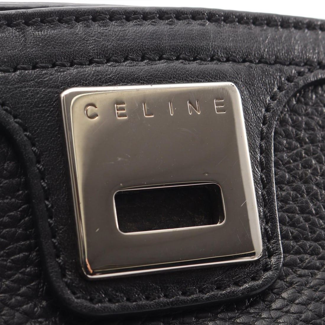 Celine Logo Tote Black - 8