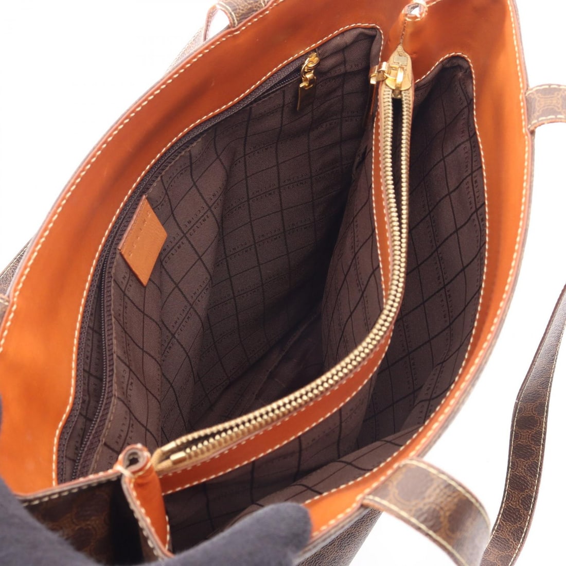 Celine Macadam Tote Bag Brown - 3
