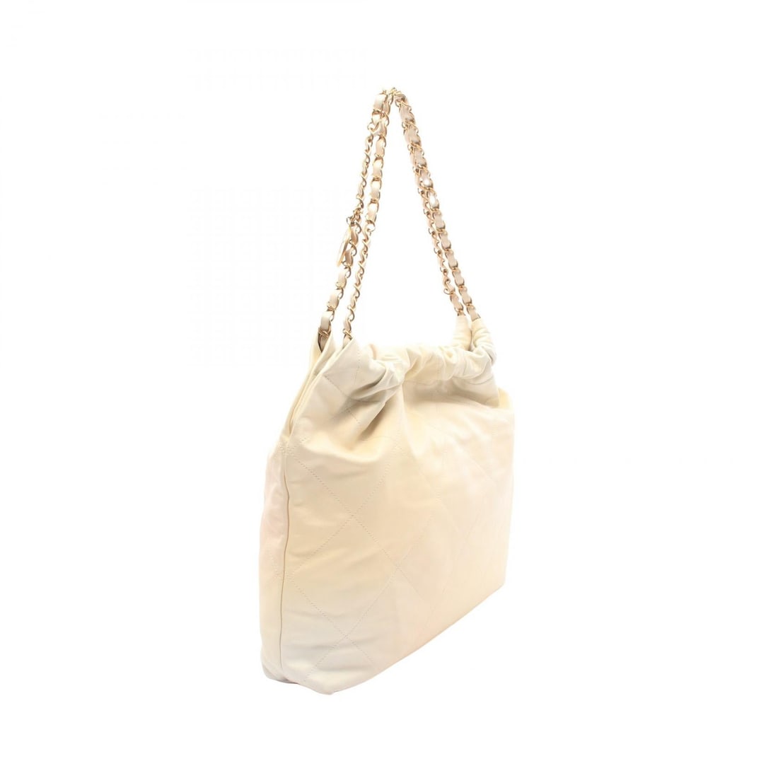 Chanel 22 Large Beige White - 2