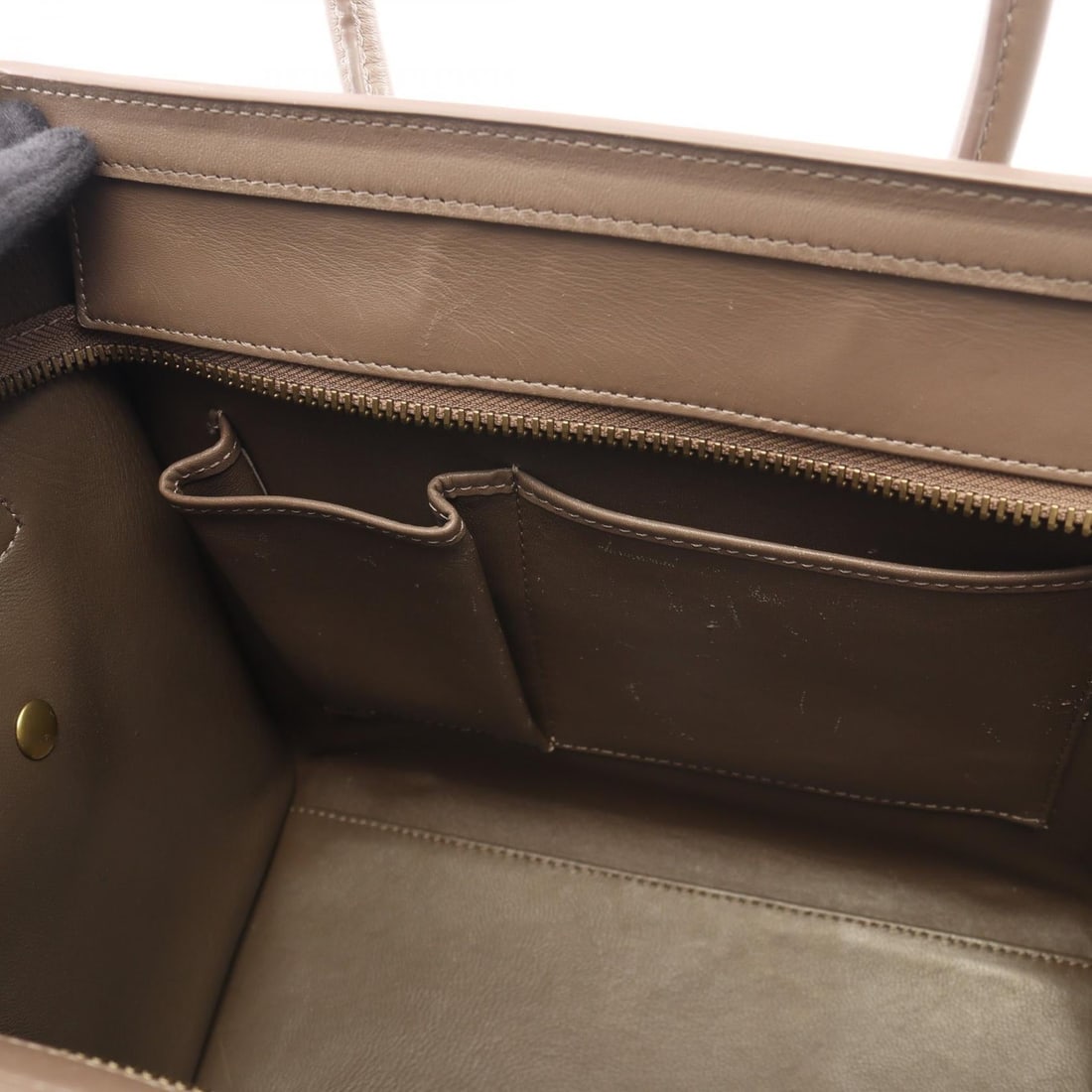 Celine Luggage Micro Beige Gray - 5