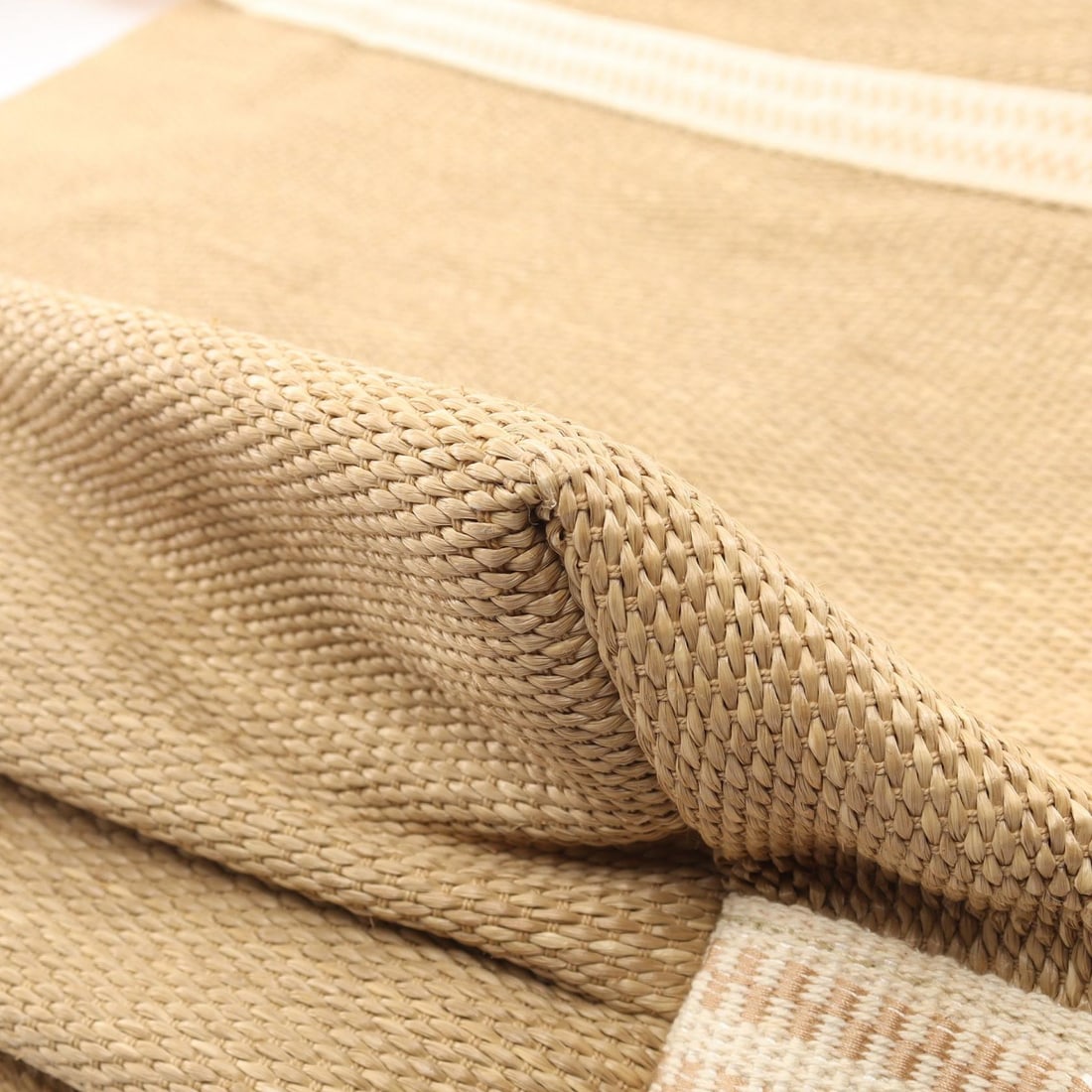 Chloé Beach Line Raffia Tote Beige - 5