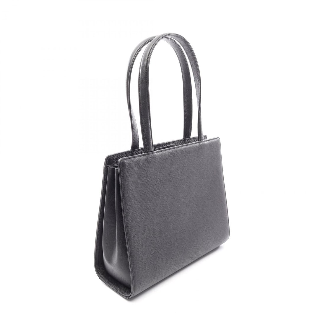 YSL Leather Tote Black - 2
