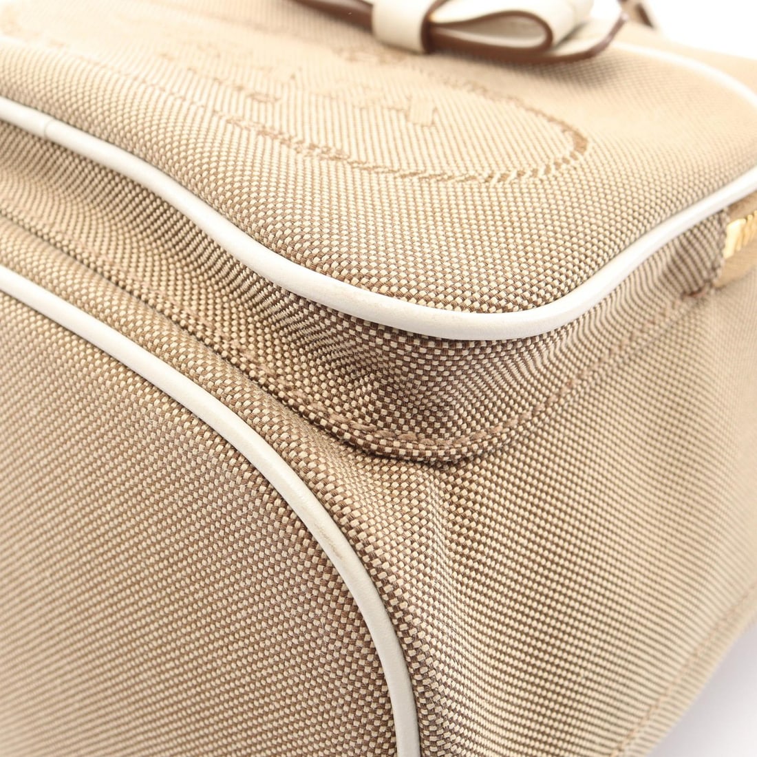 Prada Logo Jacquard Handbag - 7