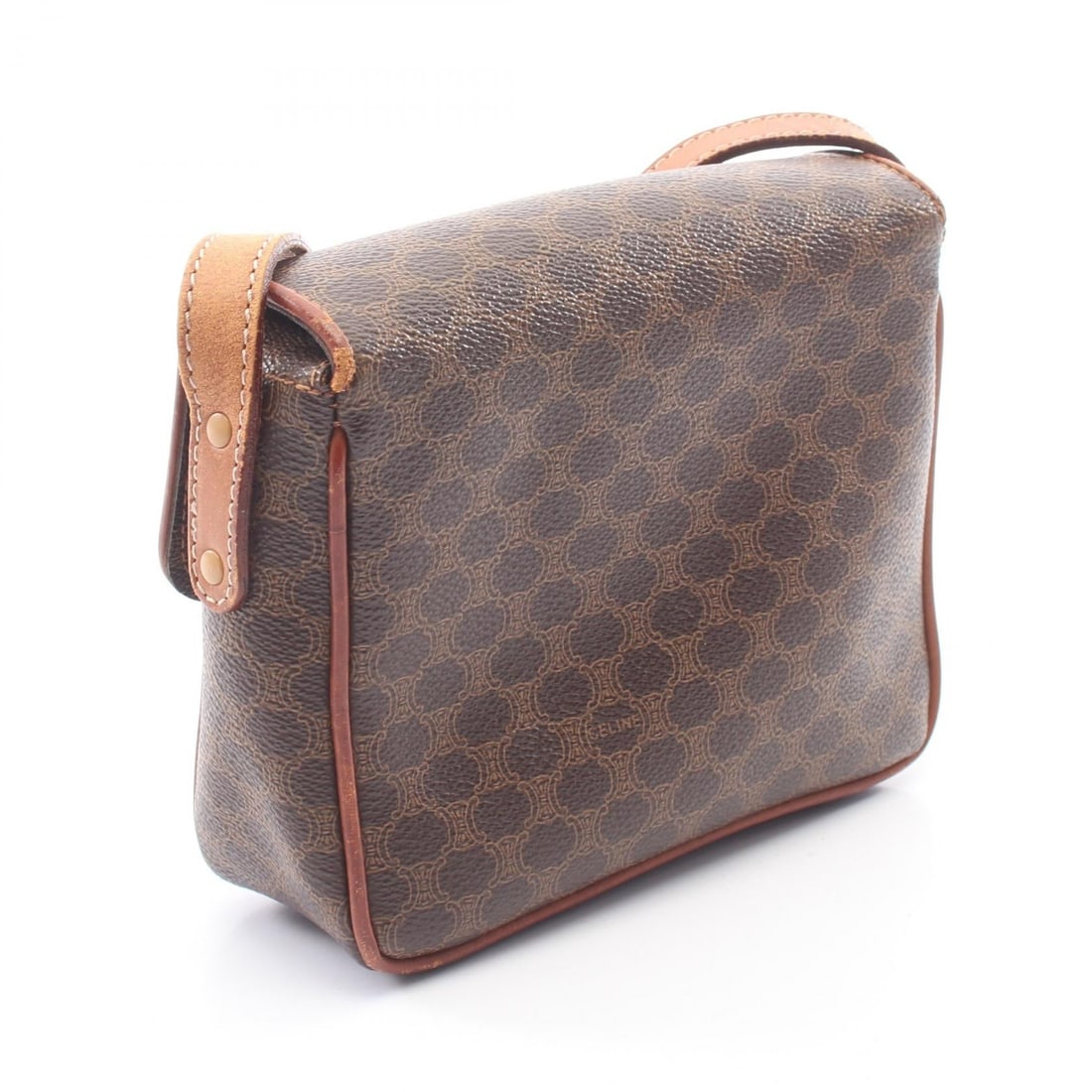 Celine Macadam Shoulder Bag Brown - 2