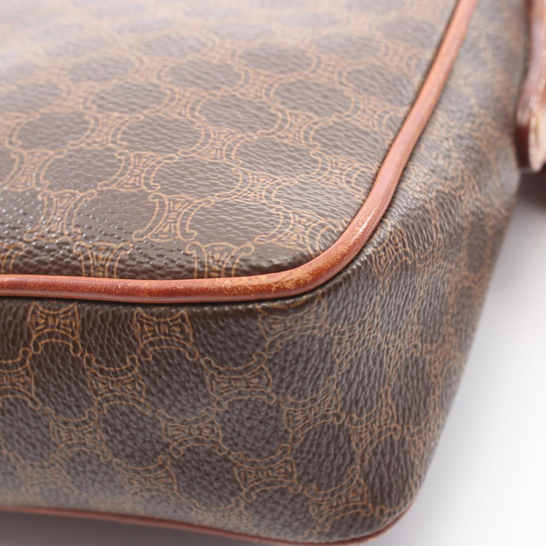 Celine Macadam Shoulder Bag Brown - 7