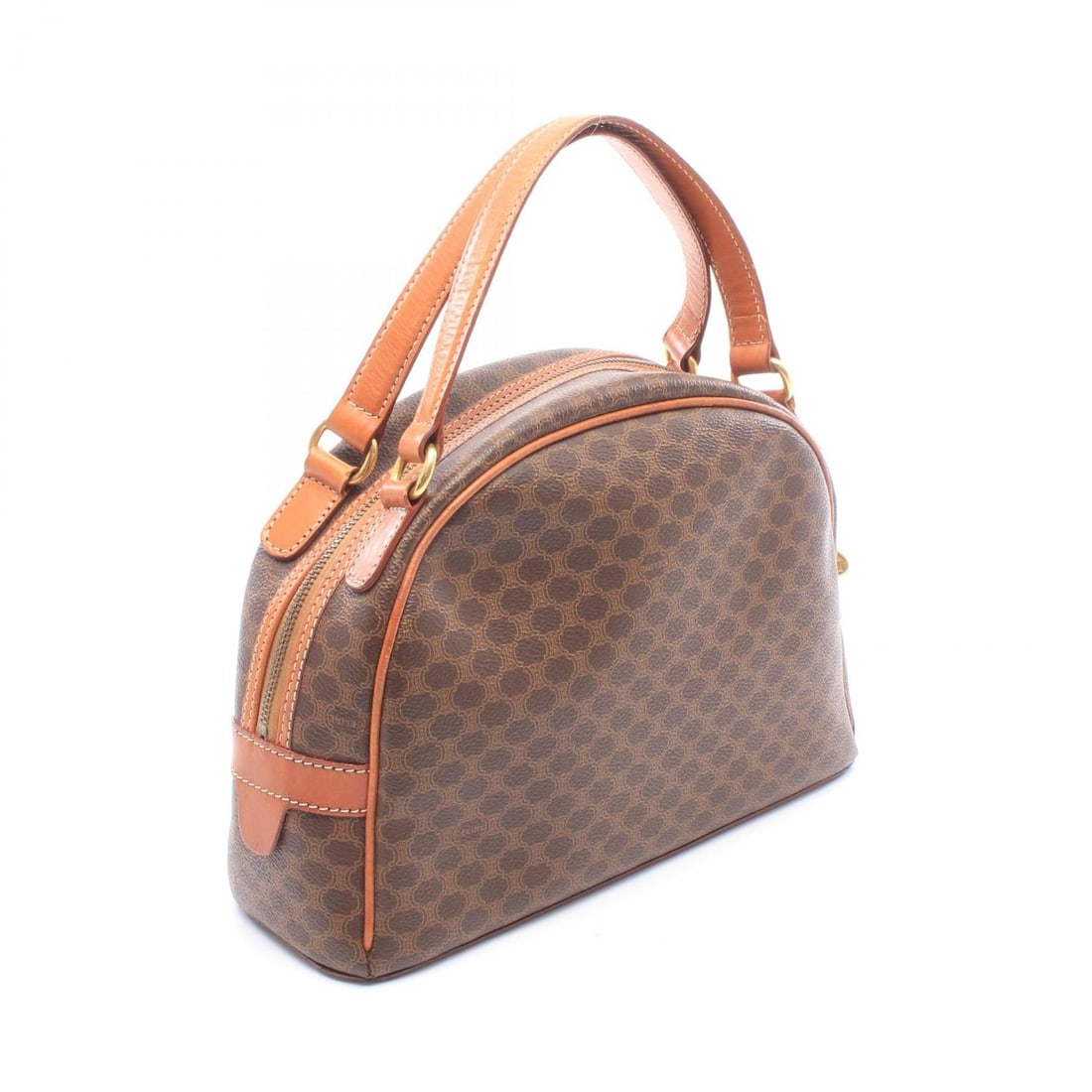 Celine Macadam Handbag Brown - 2