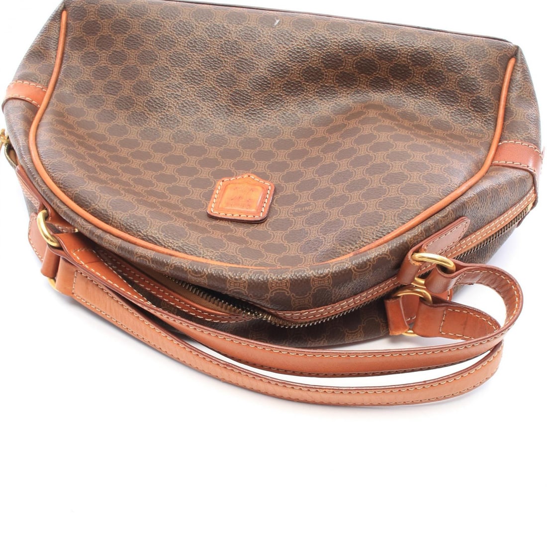 Celine Macadam Handbag Brown - 7