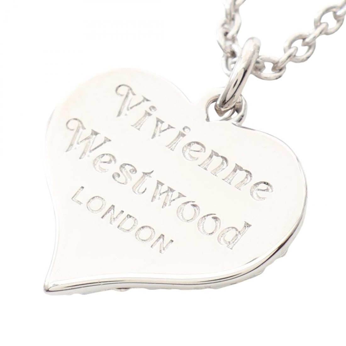 VW Petra Necklace Silver Shell Rhinestone - 2