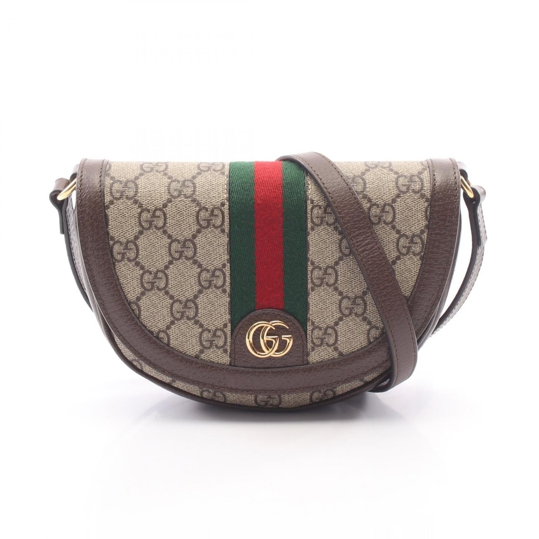 Gucci Ophidia GG Supreme Beige: Beige, brown, and multicolor Ophidia GG Supreme shoulder bag in PVC coated canvas and leather. Model 757309. No accessories. 20 x 13 x 4 cm. Shoulder 112-122 cm.