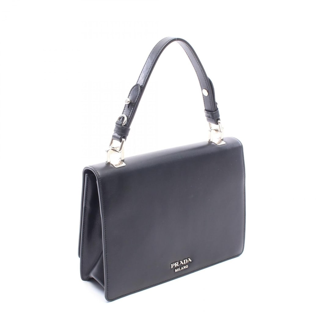 Prada Soft Calf Handbag Black - 2