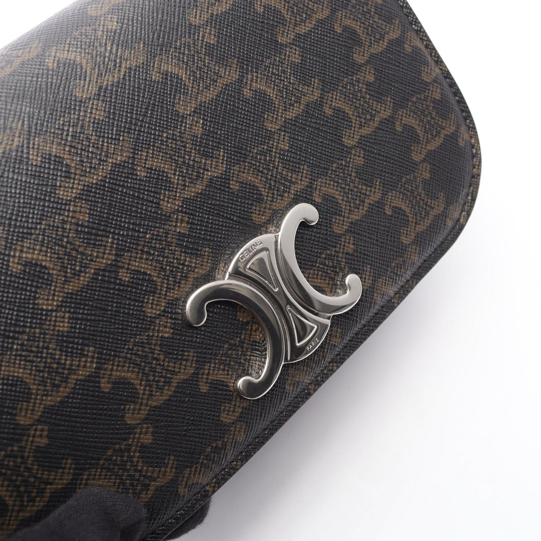 Celine Small Triomphe Crossbody Black - 6