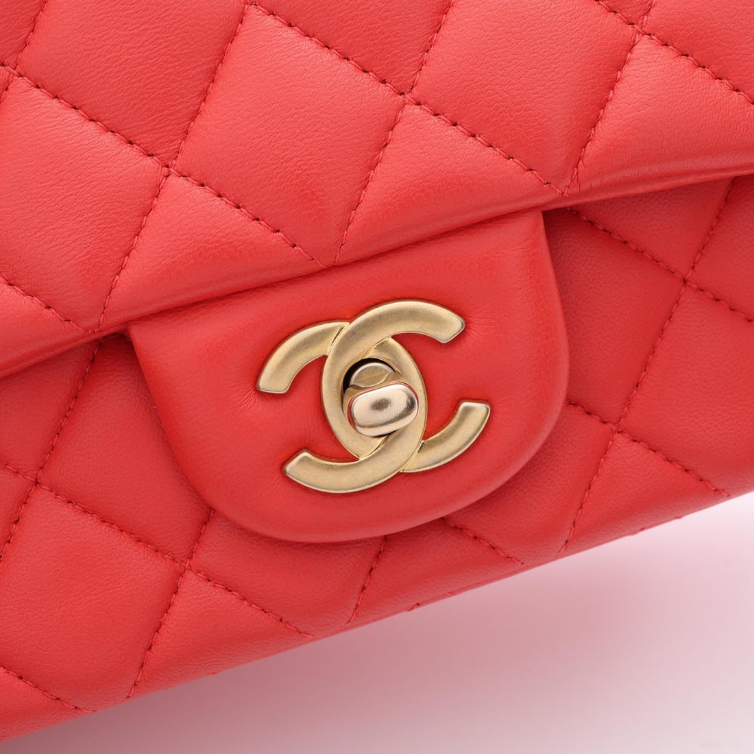 Chanel GHW Mini Matelasse Red - 8