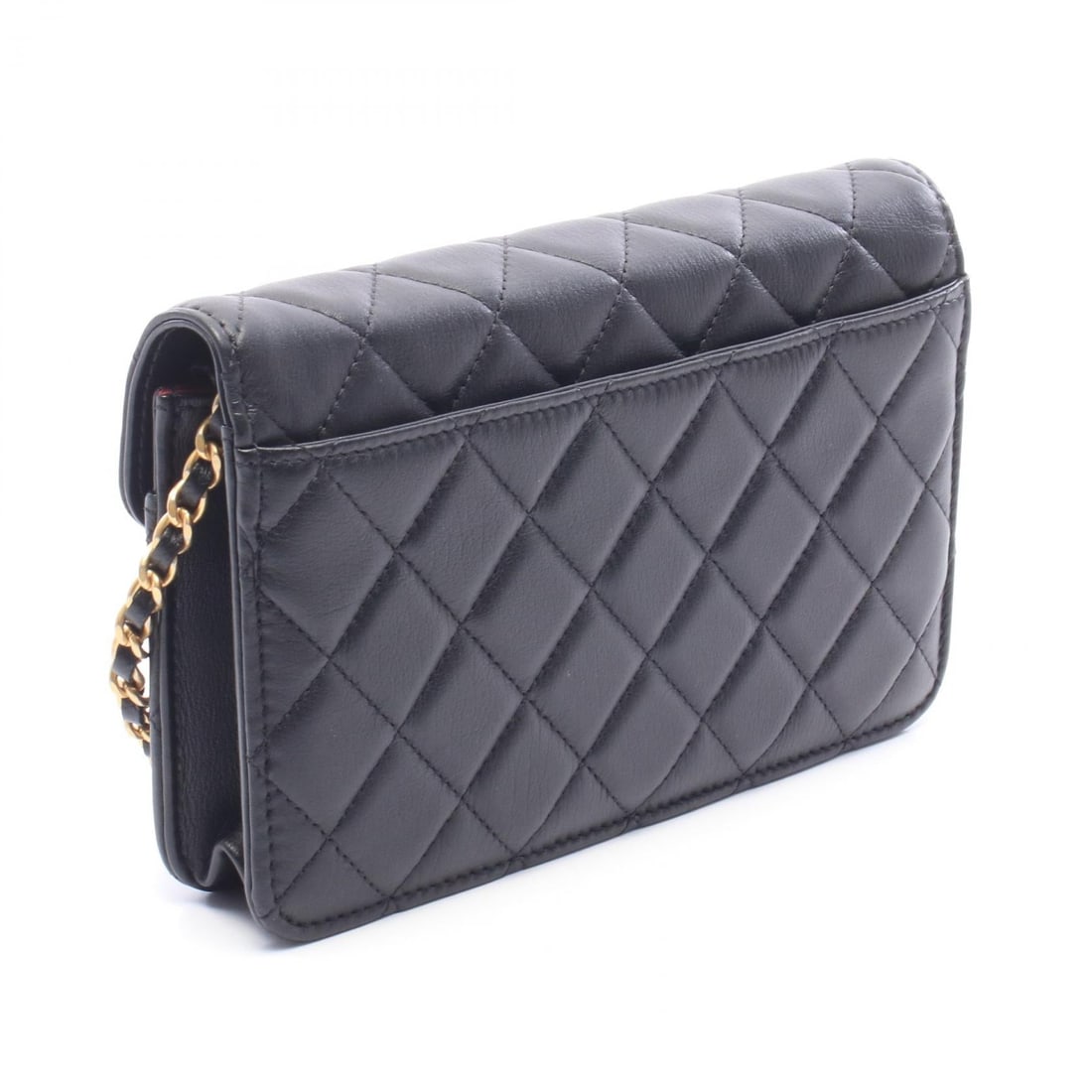 Chanel GHW Logo Chain Black - 2
