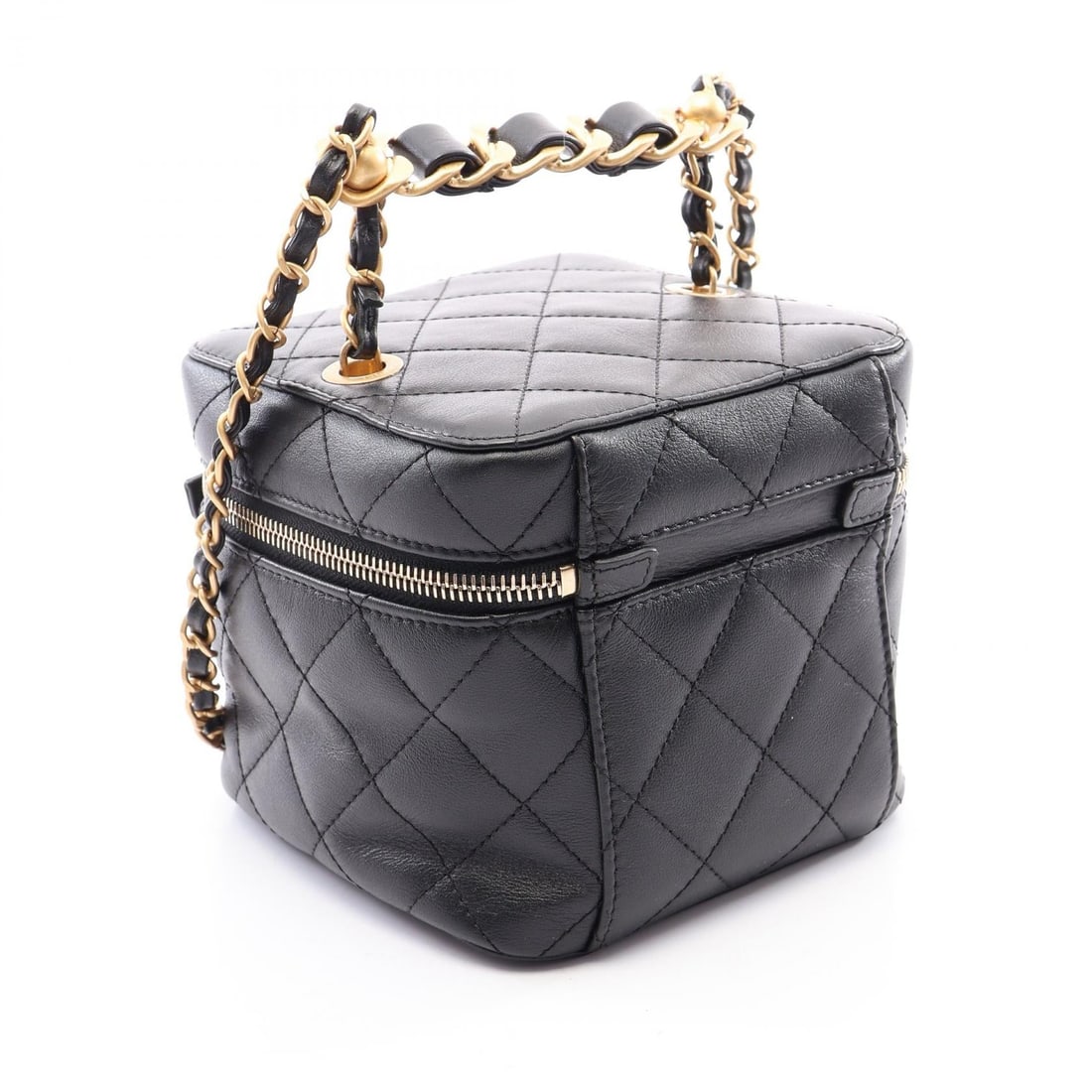 Chanel GHW Vanity Bag Black - 2