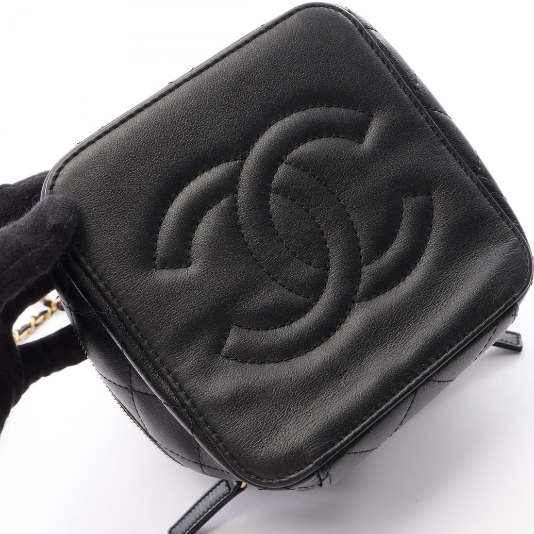 Chanel GHW Vanity Bag Black - 6