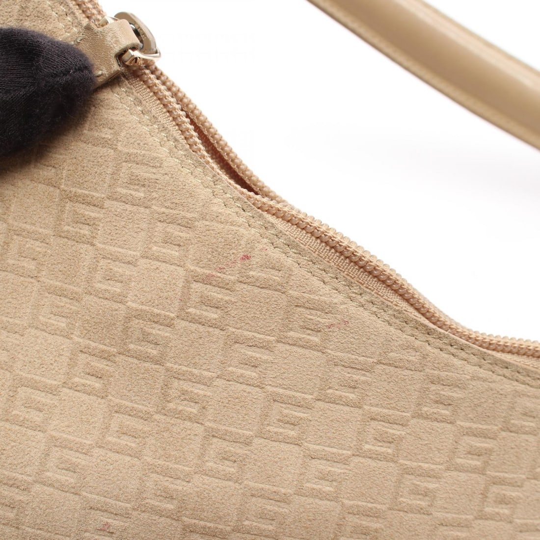 Gucci G Pattern Suede Shoulder Beige - 11