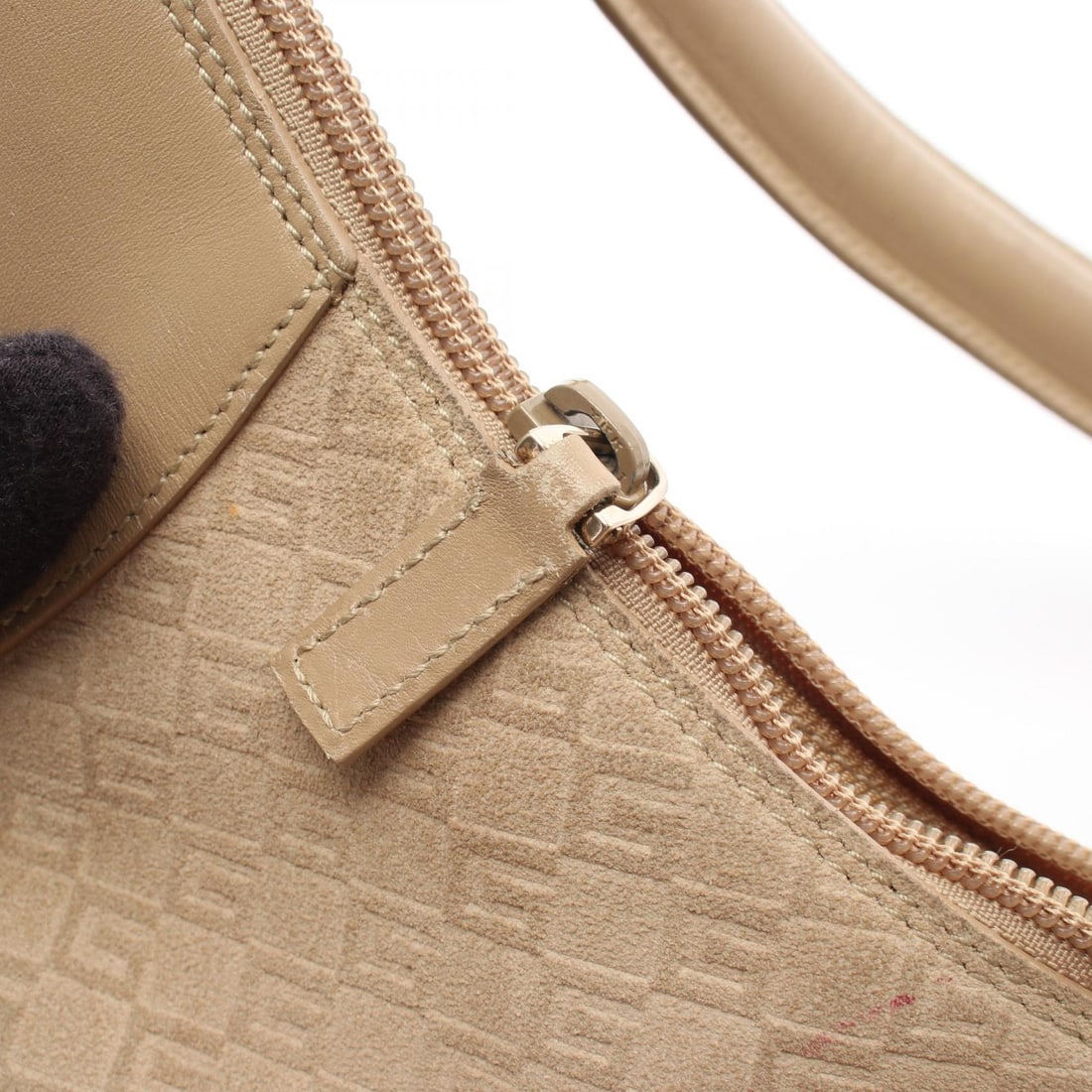 Gucci G Pattern Suede Shoulder Beige - 12