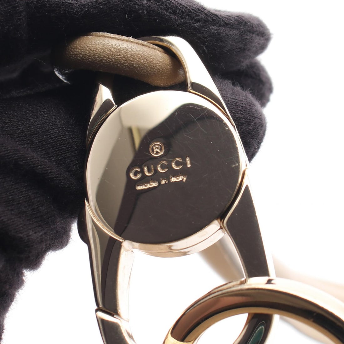 Gucci G Pattern Suede Shoulder Beige - 13