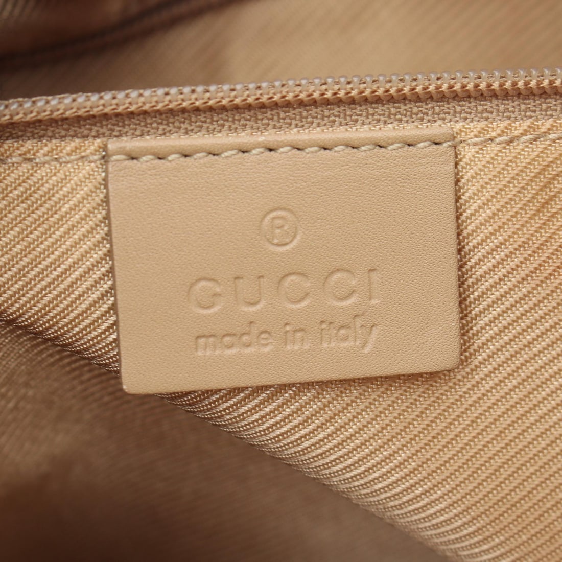 Gucci G Pattern Suede Shoulder Beige - 4