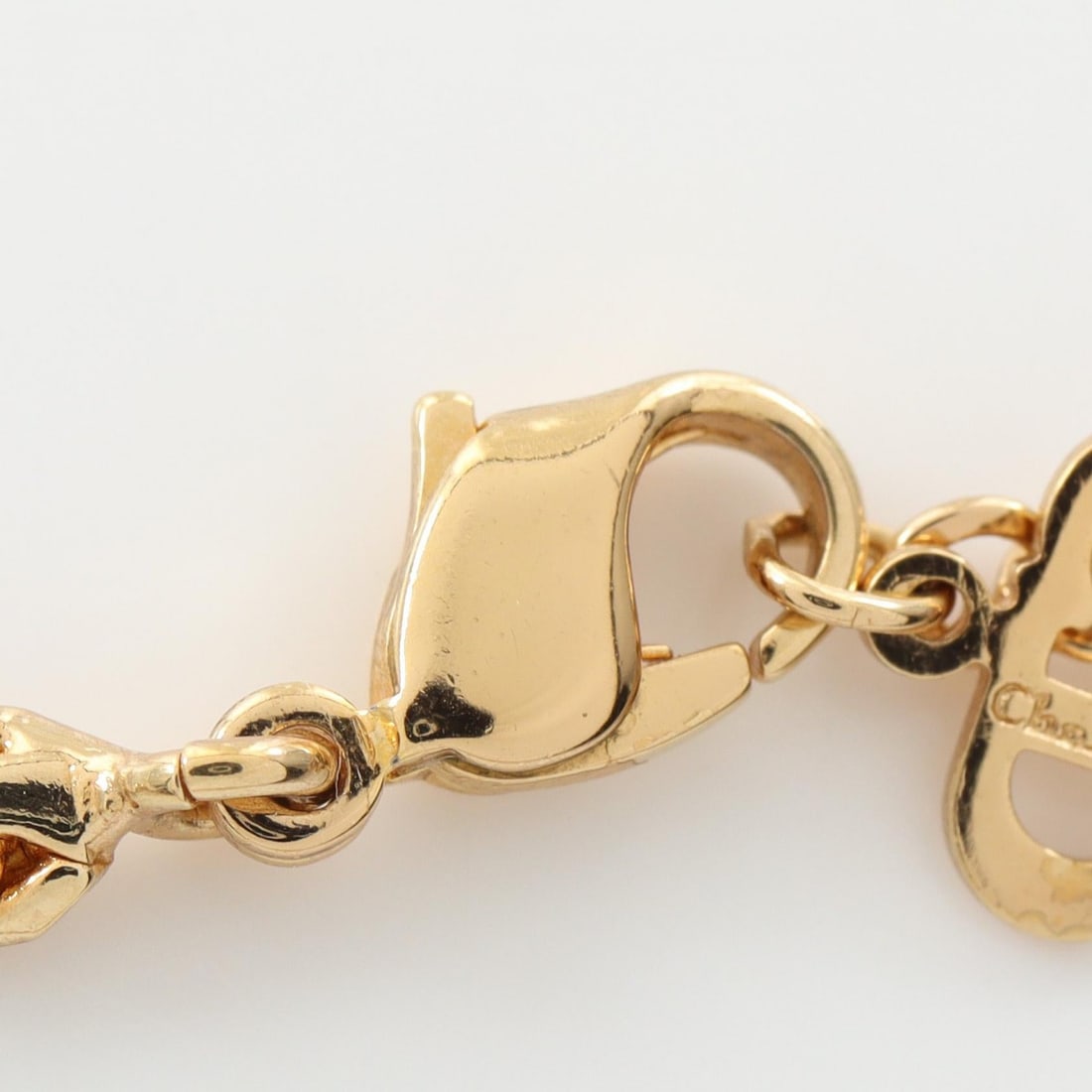 Dior Gold Rhinestone Necklace - 4