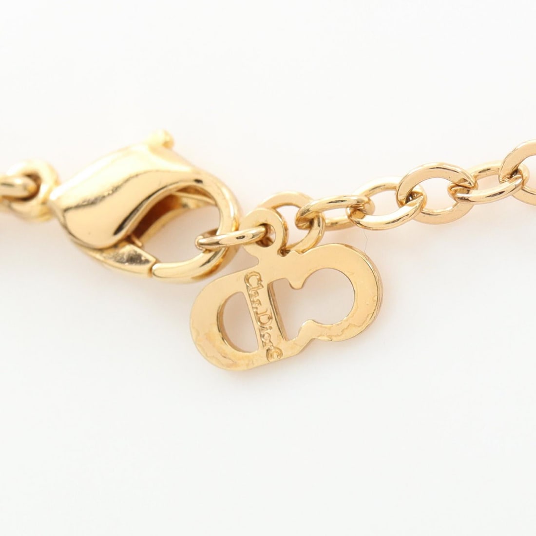Dior Gold Rhinestone Necklace - 5