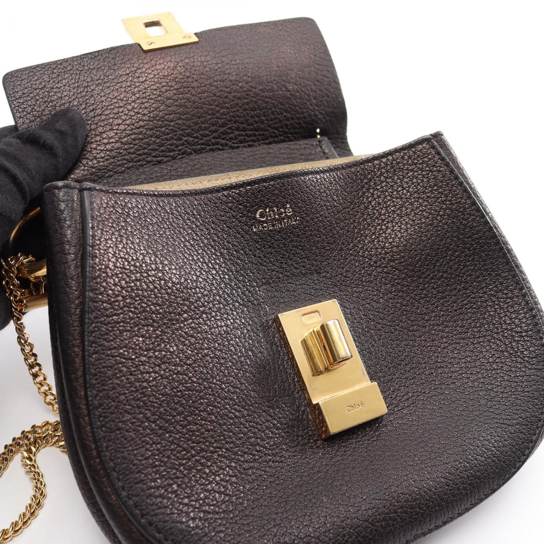 Chloé Drew Shoulder Bag Black - 9