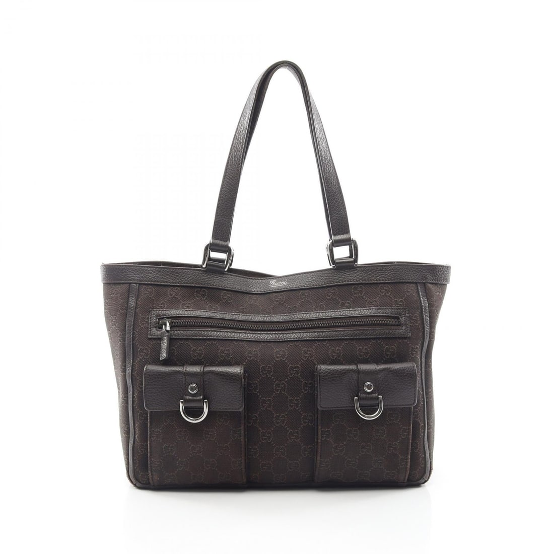Gucci Abbey GG Tote Brown: Brown Abbey GG tote bag in canvas and leather. Model 268639. No accessories. 33 x 25 x 9 cm. Shoulder 47 cm.