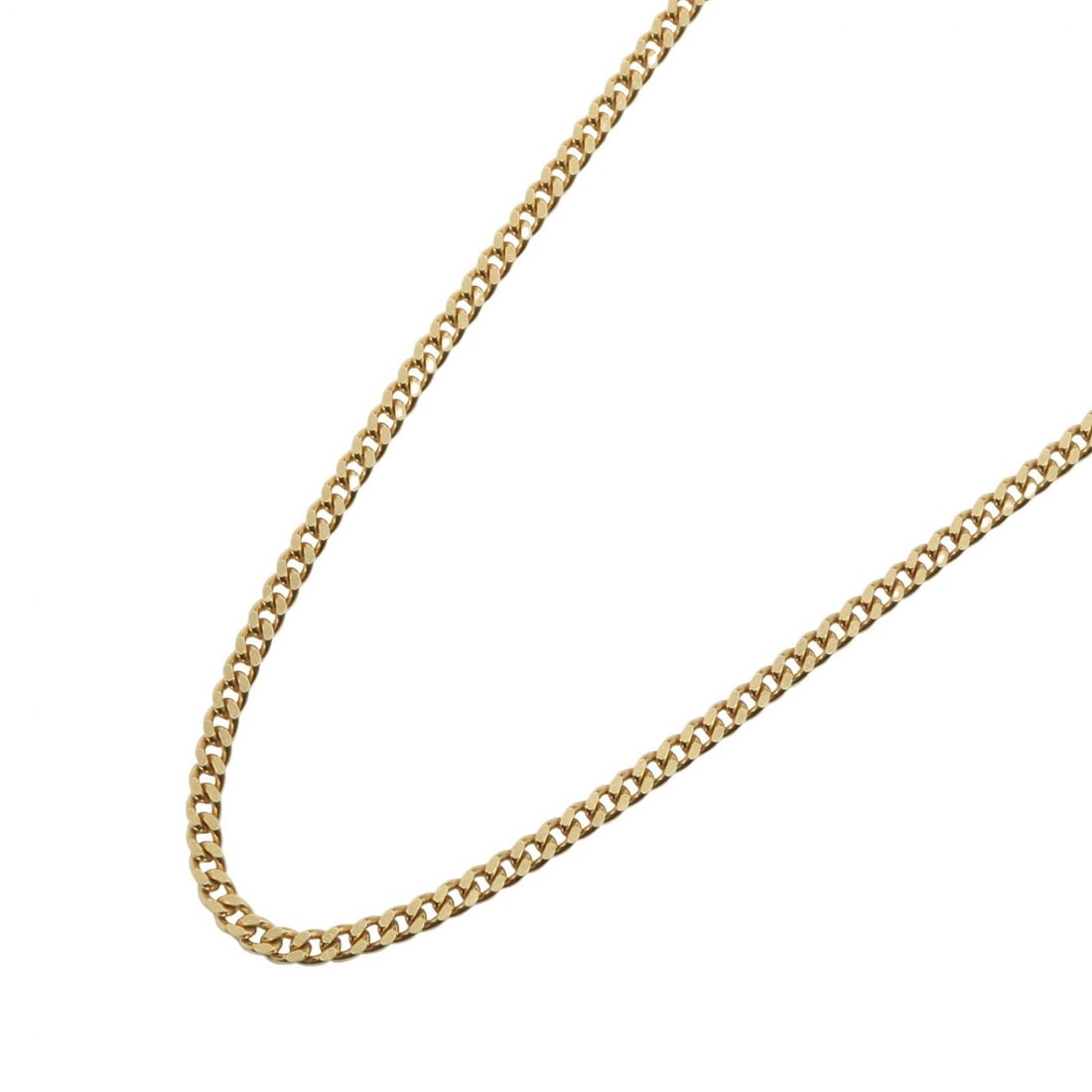 K18YG 2 Men S Kihei Necklace 40cm: Gold 2 Men S Kihei necklace in K18 yellow gold. Neck size 40cm, width 0.25cm, chain length 40cm, weight 10g.