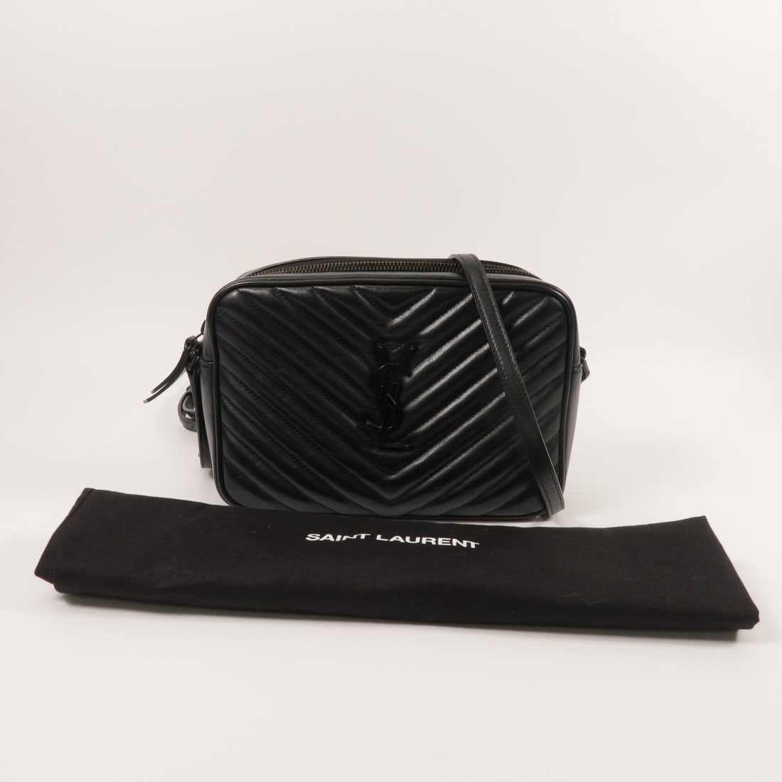 YSL Lou Camera Bag Black - 9