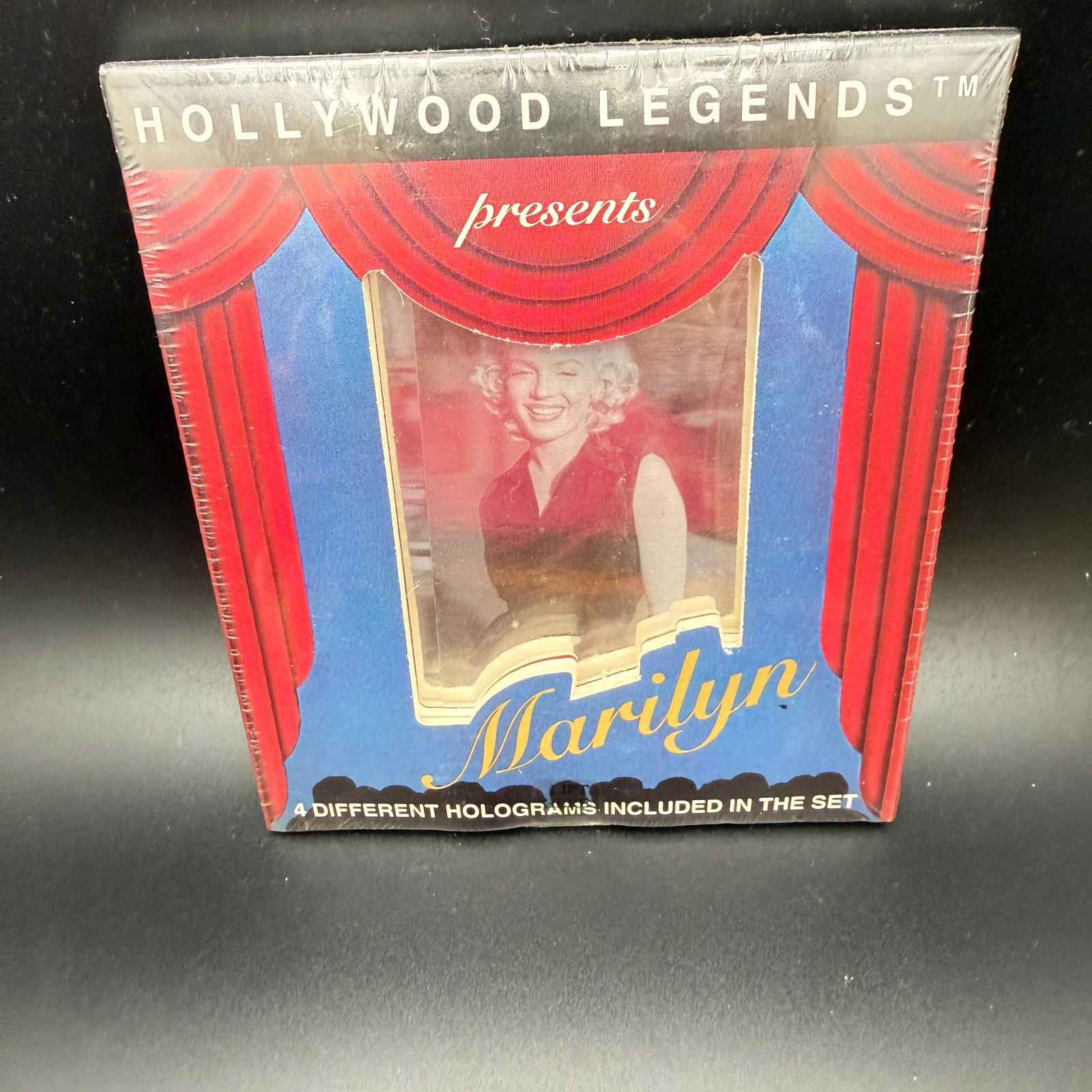 Hollywood Legends Marilyn Hologram Set: Sealed Hollywood Legends™ presents Marilyn holographic trading card set, featuring four different full-color holograms of Marilyn Monroe. From The Harold Lloyd Collection, this premier edition set w