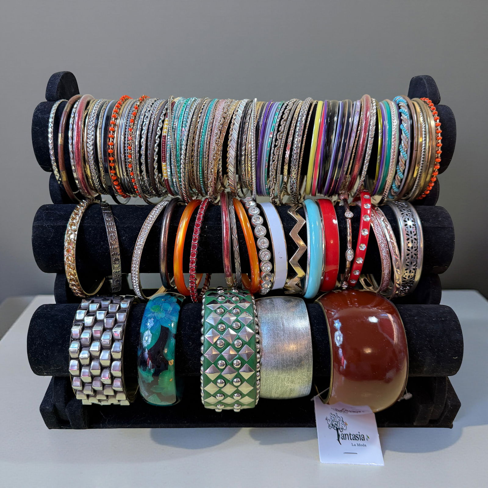 130 Pc Vintage & Modern Bangle Bracelet Lot (1 of 11)