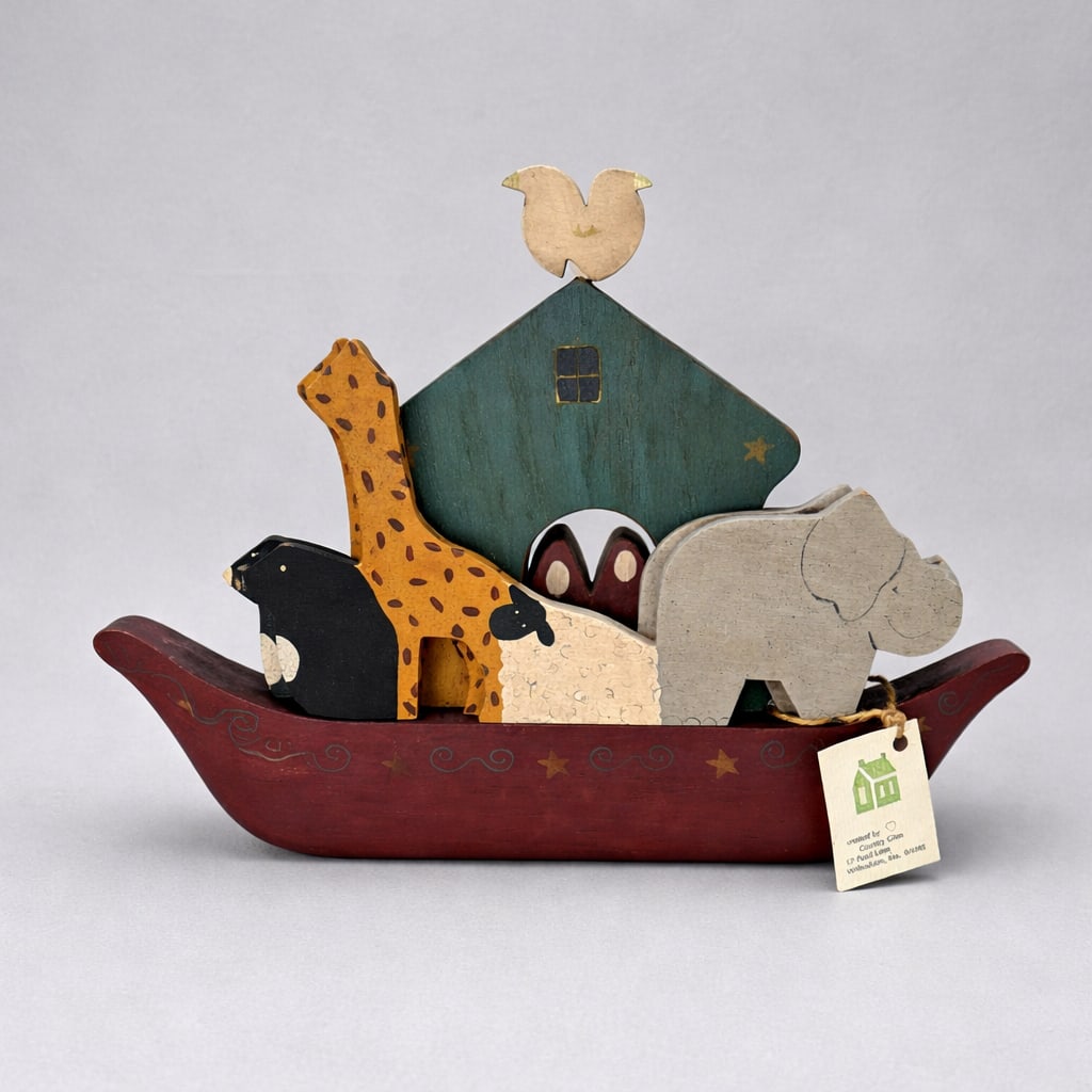 Vintage Country Glen Wooden Noah’s Ark Figurine Set (1 of 10)