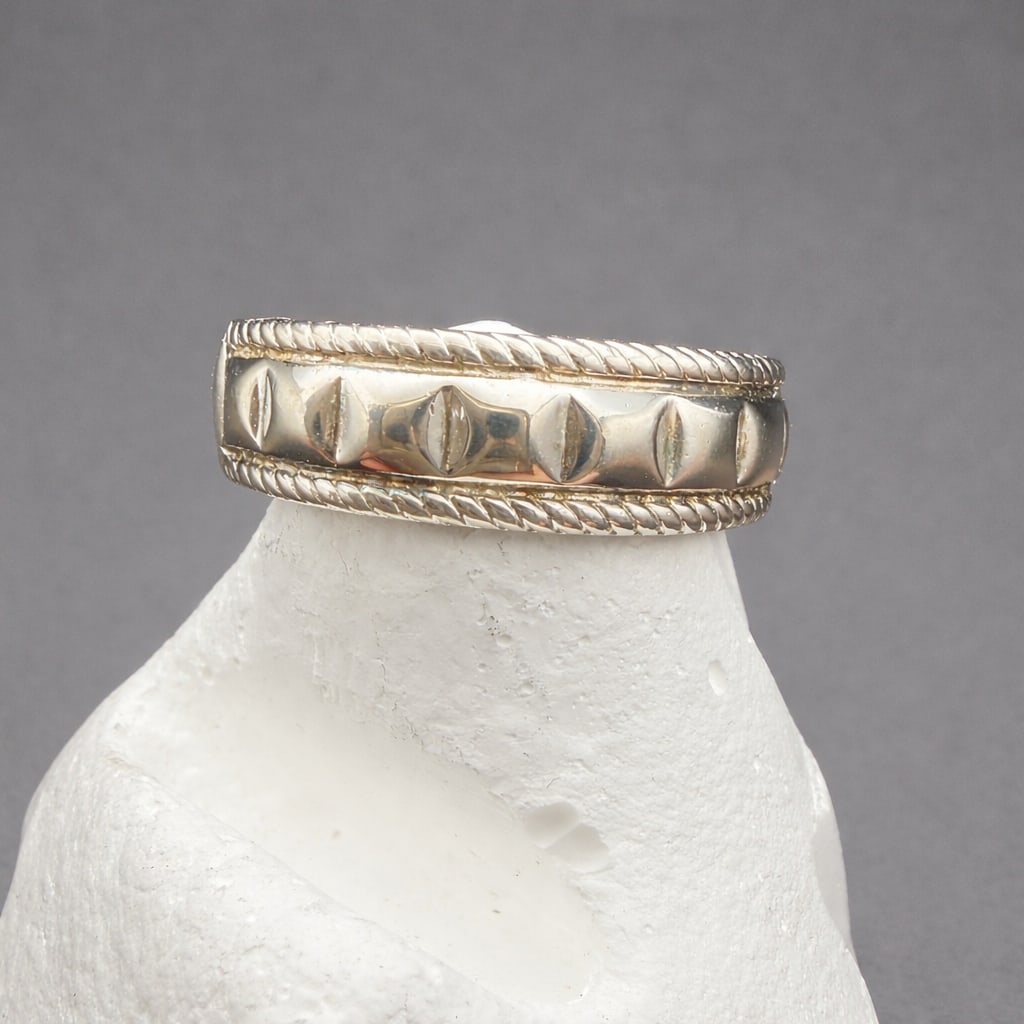 Leslie Greene Sterling Silver Ring Size 7.25 6.2gr (1 of 8)