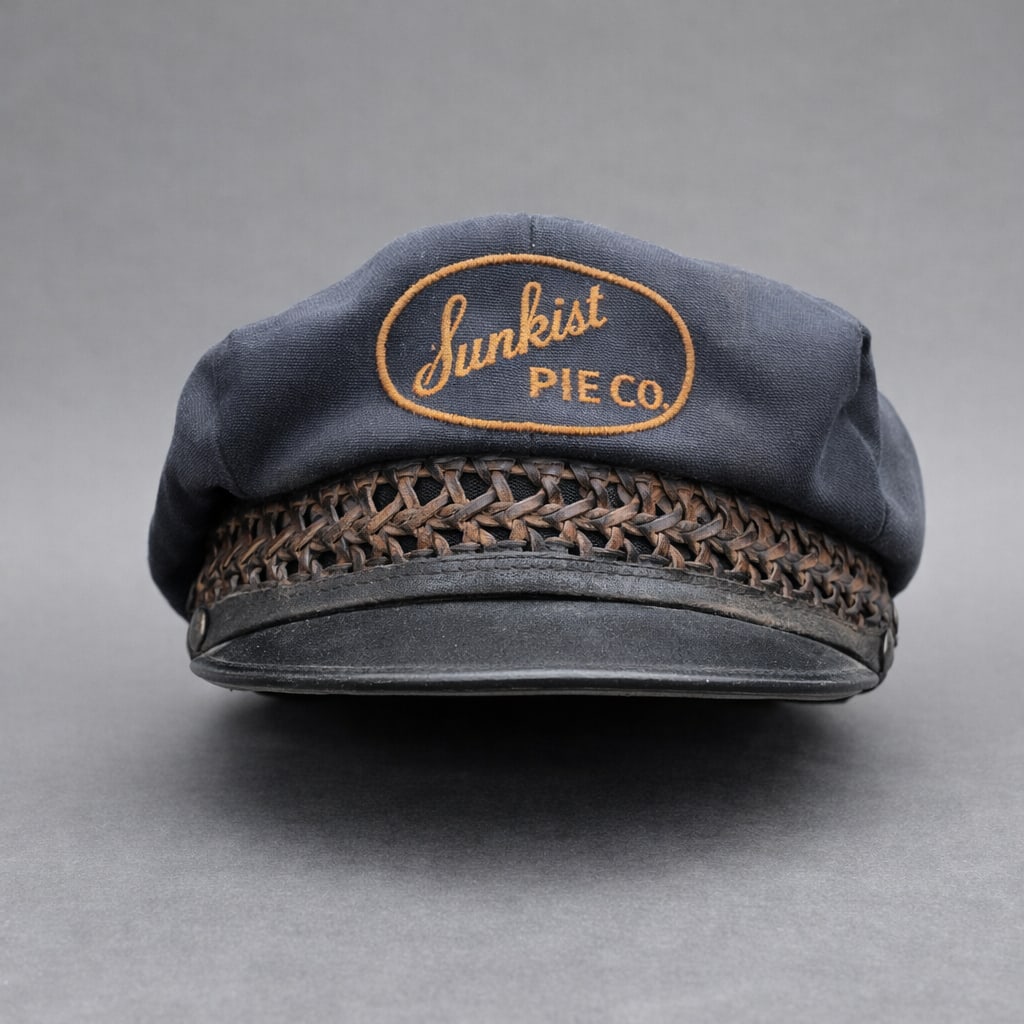 Vintage Sunkist Pie Co. Delivery Driver Cap c. 1940s–1950s (1 of 12)