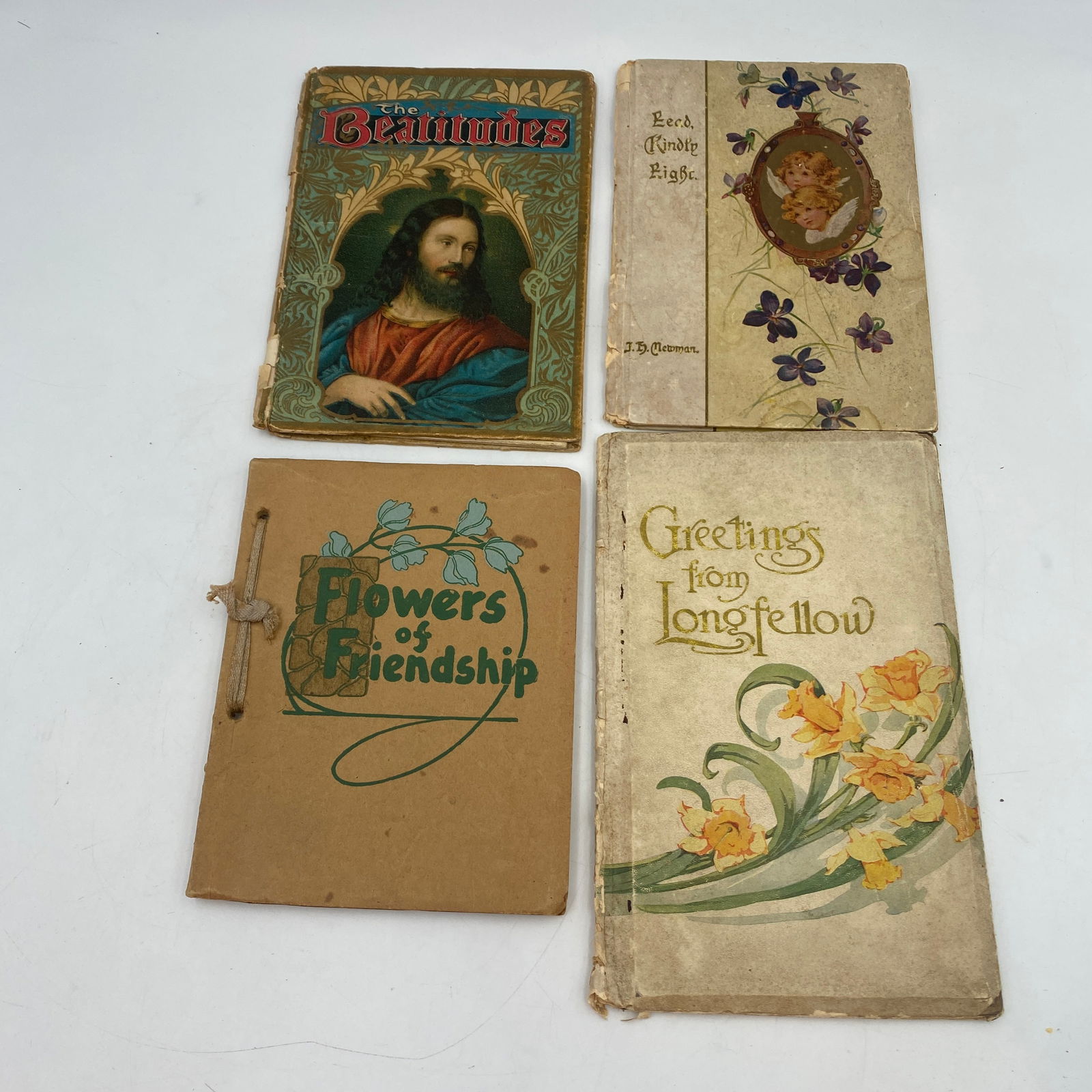 4 Early 1900s Religious & Poetry Gift Books (1 of 14)