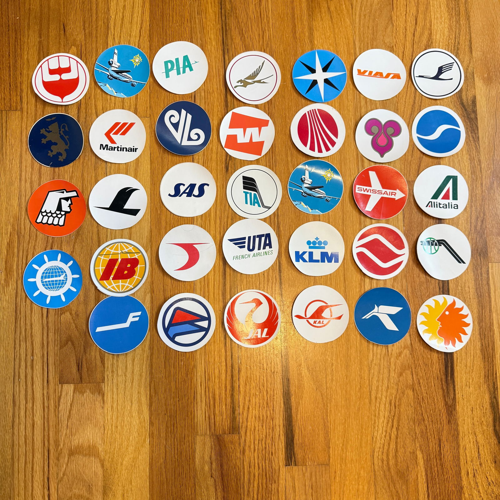 Vintage Airline Logo Sticker Collection Lot (1 of 9)