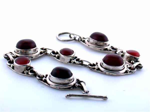 Silver Bracelet with Gemstone
