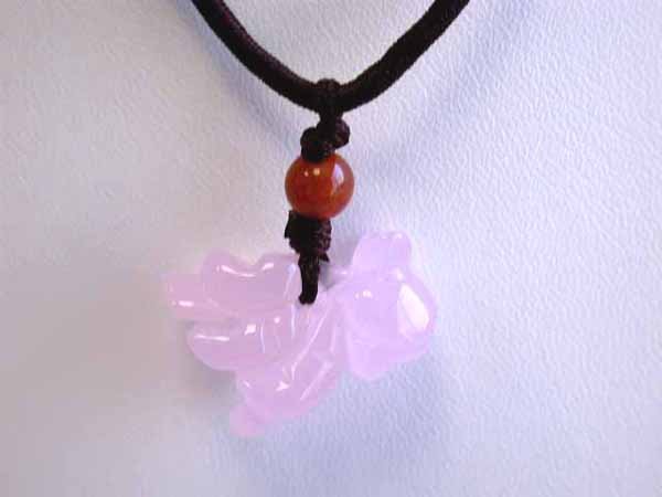 Rose Quartz Dragon Necklace
