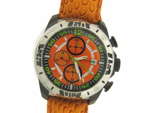 Croton Chronomaster Stainless Steel Watch (CN311296): This is a Croton Chronomaster Stainless Steel Watch (CN311296). This watch has a stainless steel case and back and a fixed bezel with screws and a Push/Pull crown functions. The watch has a Japan quar