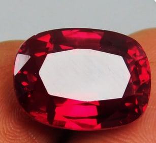 Amazing Pigeon Blood Red Ruby Cushion Cut 19.15 Ct  Mayanmar