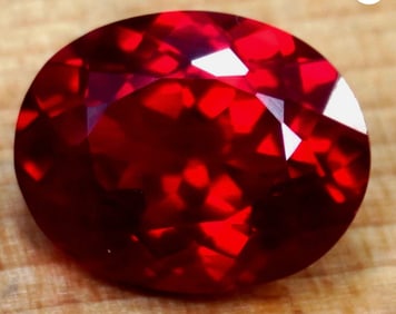 Stunning Red Painite Oval Cut Transparent  10.95 Ct  from Myanmar