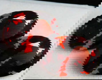 Natural Cambodian Red Zircon Oval Cut 12.45 Ct PAIR from Cambodia