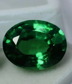 Deep Green Emerald Oval cut VVS 19.60 tcw  PAIR