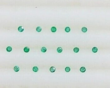 Natural Green Emerald Round Cut 3mm 10 pcs Loose Gemstone