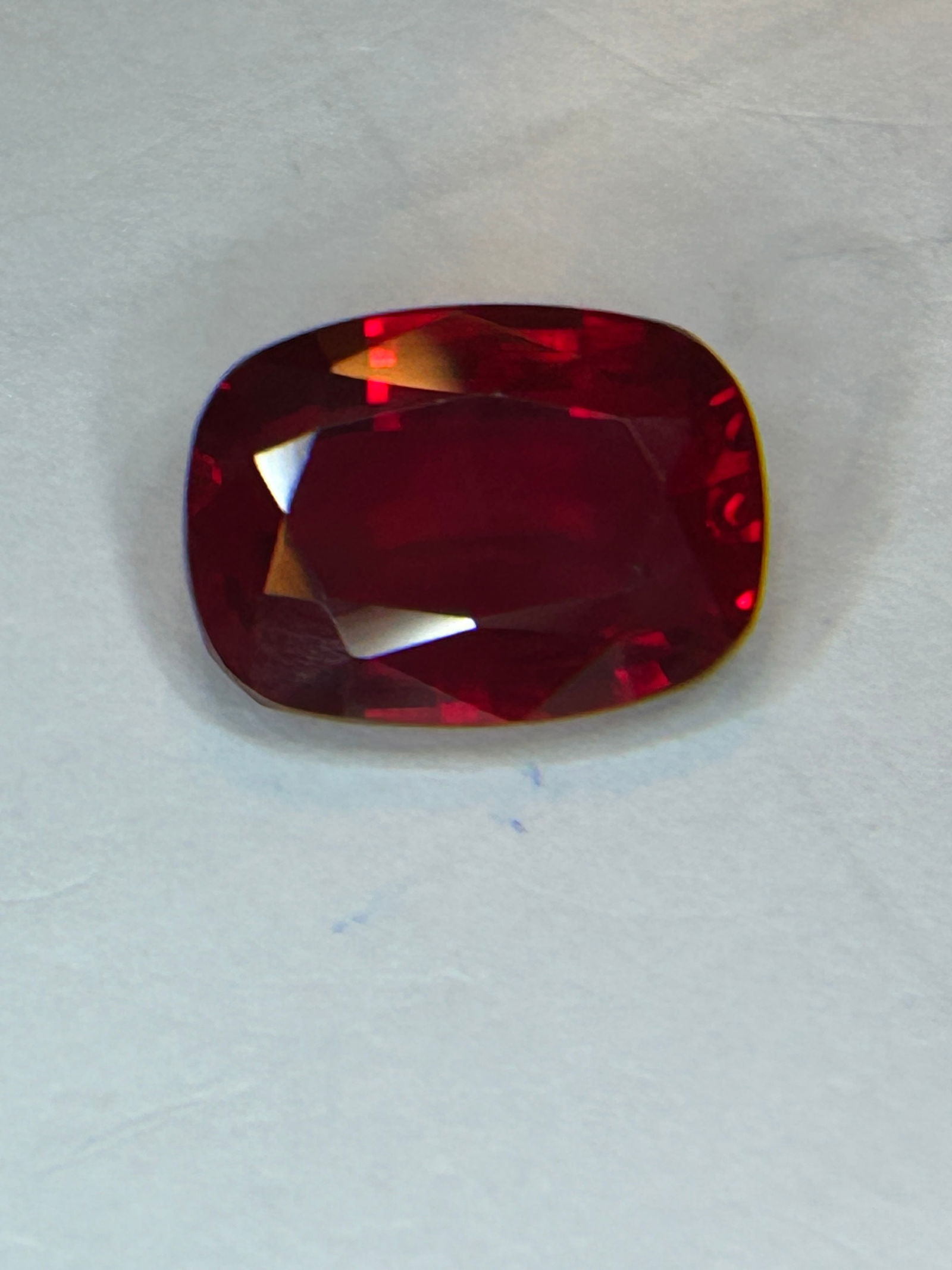 Lab Grown HUGE 17.09 ct Ruby Oval Cut transparent - 2